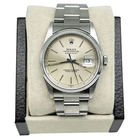 rolex men's datejust stainless steel silver roman dial 16200|Rolex Datejust oyster steel.